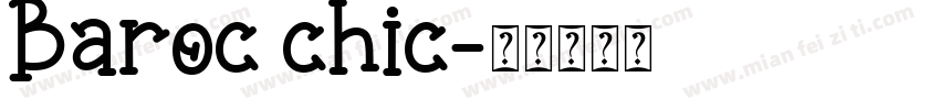 Baroc chic字体转换